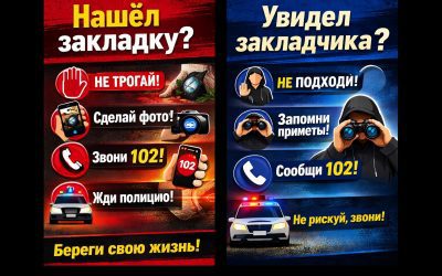 🚨 Что делать, если ты обнаружил «закладку» или подозрительного человека?